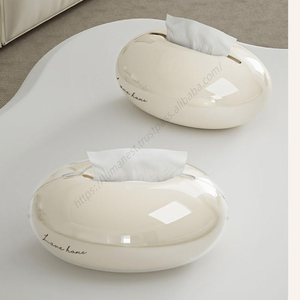 Boîte de rangement de luxe en plastique double couche pour serviettes et mouchoirs, support organisateur en gros - Product Image 1