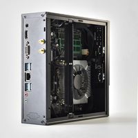 Nuevo PC de escritorio Mini ITX/MicroATX carcasa Horizontal de plástico refrigeración eficiente para placa base de 17cm X 17cm ventilador de puerto frontal USB Stock