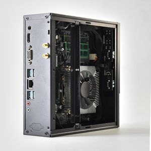Nuevo <span class=keywords><strong>PC</strong></span> de escritorio <span class=keywords><strong>Mini</strong></span> <span class=keywords><strong>ITX</strong></span>/MicroATX carcasa Horizontal de plástico refrigeración eficiente para placa base de 17cm X 17cm ventilador de puerto frontal USB Stock - Product Image 4