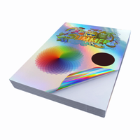 El mejor papel adhesivo holográfico de vinilo de inyección de tinta imprimible de 8,5x11 pulgadas tamaño A4 impermeable