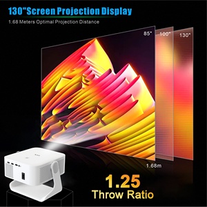 Projecteur intelligent certifié Google TV pour jeux vidéo et réunions, 450 ANSI, 1080P natif, pour cinéma maison, fêtes, bureaux, extérieur et usage professionnel - Product Image 3