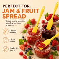 Spatule en silicone YMS résistante à la chaleur, spatules à crème et beurre pour gâteaux, grattoir à pâte antiadhésif, outil de cuisson et de cuisine