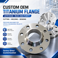 Bride en titane OEM, découpe/soudage/pliage, norme ASTM B348, haute pureté 99,6 % pour projets d'ingénierie spéciaux
