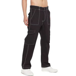 Pantalones Cargo Rectos y Holgados Personalizados de Mezclilla para Hombre - Product Image 2