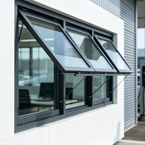 Fenêtre à ouverture vers l'extérieur en polyuréthane renforcé de fibre de verre (FRP) à <span class=keywords><strong>double</strong></span> <span class=keywords><strong>vitrage</strong></span> pour projet résidentiel de villa - Product Image 1