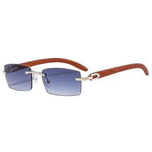 New Fashion <strong>Mens</strong> Sunglasses <strong>Rectangle</strong> Shape Rimless UV400 Protection Sun <strong>Glasses</strong> <strong>Men</strong> Driving Hiking Sunglasses Women - Product Image 3