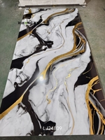 Panel de pared de mármol de PVC de diseño moderno Hoja de PVC impermeable UV para decoración de paredes para hotel-Precio de fábrica