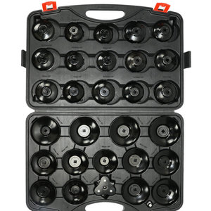 30 Piece Filter Wrench Set Assorted Size Carbon Steel Auto Repair <b>Tool</b> <b>Case</b> - Product Image 2