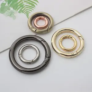 Nolvo World 6 Sizes Chinese Manufacturers Good Quality Round O Welded Ring Plated Bag And Use For Handbag Parts