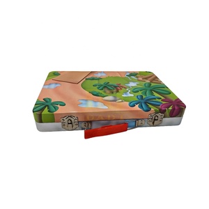 Enfants garçons jouet stockage cadeau poignée boîte jeu de société carte bloc de construction boîte en fer Durable résistant à la rouille Certification de sécurité - Product Image 3