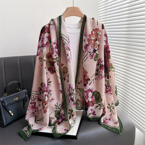 Hot Sell 2026 New Flower Printed <strong>Pattern</strong> Scarves <strong>Shawls</strong> for Women Soft Large 180*90CM Floral Print Scarf <strong>Shawl</strong> Hijabs - Product Image 2
