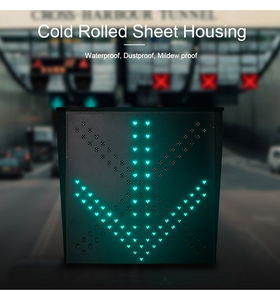 Feu de signalisation 2 en 1 avec croix rouge et flèche verte de 1000 mm - Product Image 4