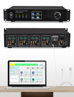Amplificateur PA WiFi BT5.4 pour lecture multi-zones coaxiale, optique, USB, système audio réseau HIFI domestique 4 zones, 5.1 canaux, AirPlay
