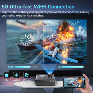 Proyector Portátil OEM Nuevo, Inteligente, Multimedia, 1000ANSI, Compatible con 4K, Android 9, WiFi de Doble Banda, Altavoces Integrados, para Cine al Aire Libre - Product Image 4