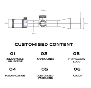 타이푼 Z 6-24X50 FFP 레티클 ED 글래스 합금 전술 사냥 스코프 제로 스톱 멀티레이어 장거리 조절식 망원 조준경 - Product Image 5