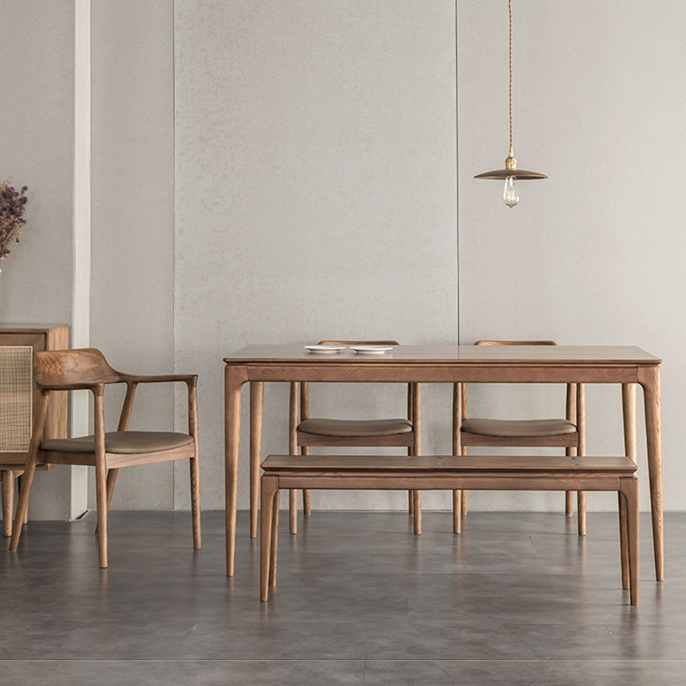 Wholesale Modern Design Wood Furniture Dining Living Room Chairs Wooden Waiting Bench Chair Outdoor Patio Benches