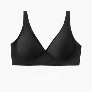 <span class=keywords><strong>Soutien</strong></span>-gorge femme en maille tricotée de haute qualité, à fines bretelles, décolleté en V profond, doux et confortable, push-up, lingerie sans couture pour petite poitrine, minimisant - Product Image 6