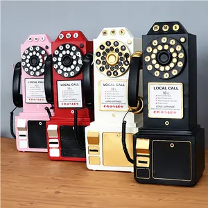 Vintage Wall hanging Classic Metal Telephone model phone box
