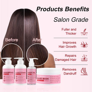 Juego de champú <span class=keywords><strong>y</strong></span> acondicionador para mujer, agua de arroz personalizada sin sulfato, biotina, romero, crecimiento del cabello, orgánico Natural, cuidado del cabello - Product Image 3