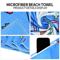 Serviette de plage en microfibre recyclée Eastsunshine de haute qualité, super absorbante et à séchage rapide pour chats et chiens