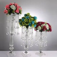 Support de fleurs en acrylique cristal pour mariage, décoration de table de mariage, centre de table, présentoir de fleurs