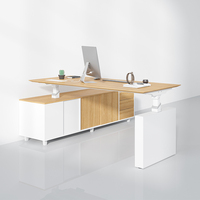 Bureau de luxe Bureau exécutif électrique moderne Bureaux debout réglables en hauteur Bureau réglable en forme de L avec rangement