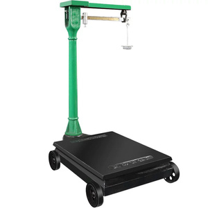 Balance de sol mécanique originale Veidt de 150 kg avec cadran et ressort, dotée de roues - Product Image 3