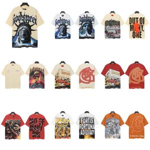 <span class=keywords><strong>T</strong></span>-shirt da uomo 100% cotone, vestibilità ampia, stampa graffiti trendy con strass, <span class=keywords><strong>design</strong></span> con motivo, vestibilità casual oversize, bestseller. - Product Image 3