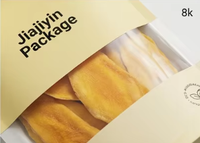Verpakkingstas voor gedroogd fruit met aangepast logo, vochtbestendig, biologische mango, gedroogd fruit, staande pouch, digitale voedselverpakking, dierenvoer, noedels