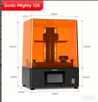 Imprimante 3D en résine Phrozen Sonic Mighty 12K, écran mono 12K de 10,1 pouces, pour la production de masse de bijoux dentaires de haute précision