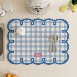 Super Absorbent Cute Square Rubber <b>Heat</b> Resistant Dish Drying Mat Quick Dry Kitchen Counter Bar Table Accessory Cuttable Mat - Product Image 2