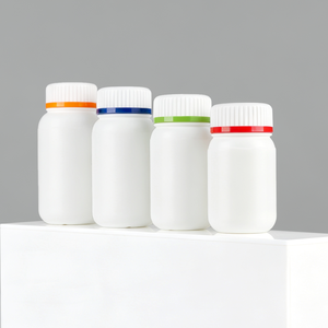Envase de Plástico HDPE para Pastillas con Tapa de Rosca, Frasco de Boca Ancha para Medicamentos y Suplementos, para Envasado Farmacéutico - Product Image 3