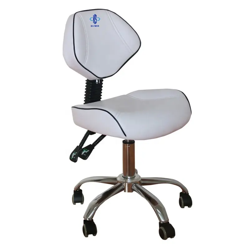 KSMED-Sillas de hospital hidráulicas para médico, silla profesional de altura ajustable móvil estándar, para dentista y enfermera con espalda