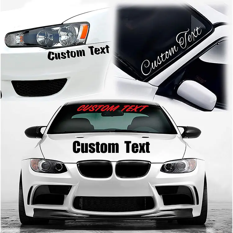 Custom Impresso Bumper Sport Racing Auto janela Corpo cheio cortar vinil rotulação transferência decalques adesivos de carro pvc