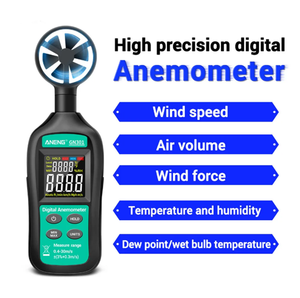 Nemeter דיגיטלי 0-30 m/s מהירות הרוח מטר-10 ~ 45c בודק טמפרטורה בודק אנאמטרו עם צג תאורה אחורית lcd - Product Image 6
