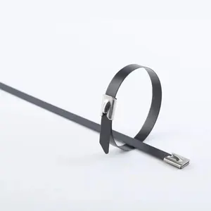 100PCS 11.8-inch metal cable zipper strap, heavy-duty high-quality stainless steel cable zipper strap