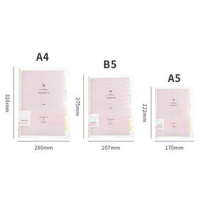 Cahier d'exercices en spirale promotionnel personnalisé en gros, papeterie scolaire, couverture en plastique PP, carnet - Product Image 4