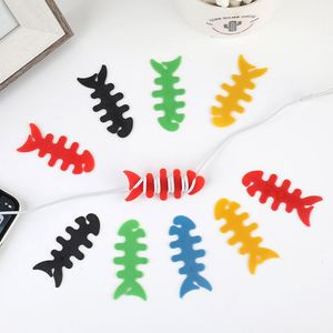 Organizador de Cables para Auriculares X919, Diseño Espina de Pescado, Silicona - Product Image 4