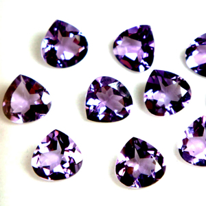 100% naturel violet améthyste à facettes coeur coupe qualité d'exportation pierre précieuse de naissance en vrac pour la fabrication de bijoux utilisation à faible coût OEM - Product Image 1