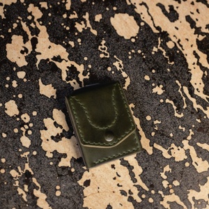 Portable Vintage <b>Waterproof</b> Multifunctional Compact Open Closure Nylon Lining Handmade Card Slot Front Pocket Money Clip <b>Wallet</b> - Product Image 5