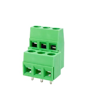 Kf127a Screw Terminal <b>Block</b> 5.08Mm Pitch Double Row PcB <b>Mount</b> With Splicing Feature For Plc Servo Controller - Product Image 3