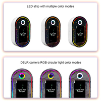 Новая портативная фотобудка 2026 года с зеркалом, простая в установке, с RGB-подсветкой и вентилятором для охлаждения, для свадеб и мероприятий