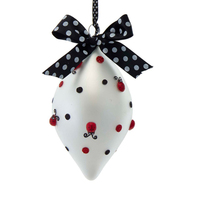 Hand geblasen 8cm Glas Ornamente Baum hängen Weihnachts baum Weihnachts kugeln dekorative Anordnung Party Neuheiten Ornamente