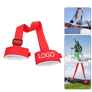 Correa de esquí con gancho y bucle para transporte de <span class=keywords><strong>bastones</strong></span>, acolchada, para un transporte sin esfuerzo de equipo para familias, hombres, mujeres y niños. - Product Image 1