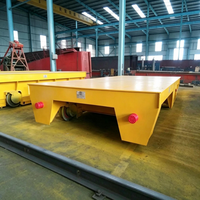 Chariot de transport électrique sur rail de 10 tonnes, alimenté par batterie, pour travaux lourds, manutention de matériaux en atelier