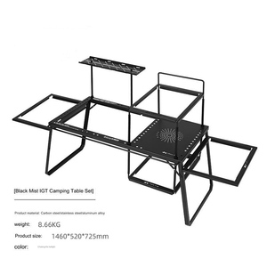 Competitive Price Outdoor <b>Camping</b> Detachable Hexagonal <b>Table</b> Combination Barbecue Multi-Functional Splicing <b>Table</b> - Product Image 2