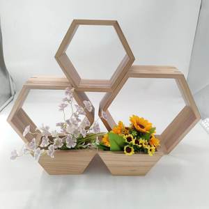 Étagère murale en <span class=keywords><strong>bois</strong></span> pour décoration murale, étagères flottantes pour plantes - Product Image 6