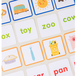 Cube de 52 mots en bois avec stylo pour enfant, jeu cognitif coloré et amusant, <span class=keywords><strong>alphabet</strong></span> 2 faces, jeu de cartes avec stylo, CPC CE - Product Image 6