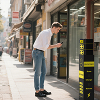 Nouvelle Station de Partage et Location de Batteries Externes OEM Tendance à 6 Emplacements pour Téléphones Mobiles, Borne de Recharge Rapide 36W