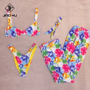 Maillot de bain de luxe pour femmes de haute qualité 2024, marques célèbres, imprimé tropical, bikini deux pièces, ensemble de bikini, maillot de bain personnalisé - Product Image 4